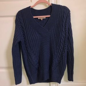 Navy philosophy sweater NWOT